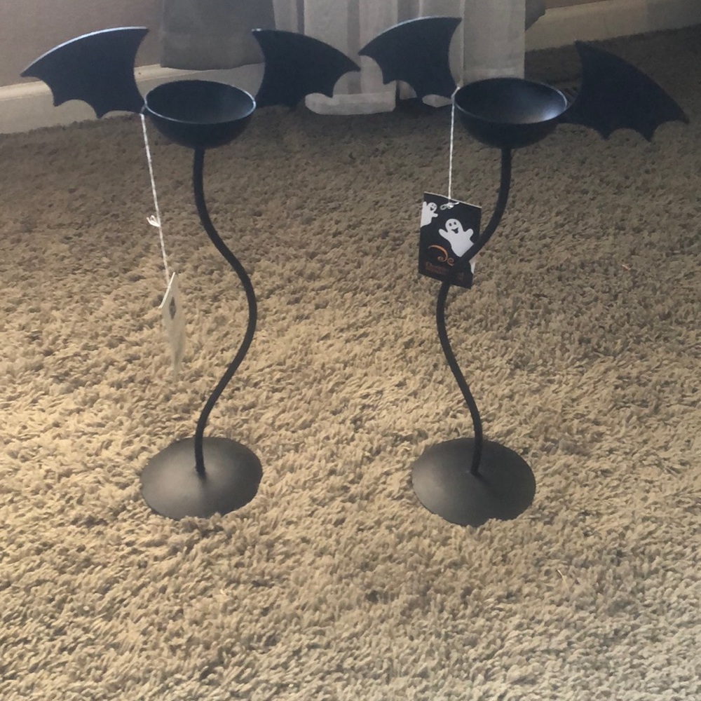 Bat shaped Candle sticks.